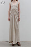 OUDE WAAG knitted slim dresses OW-23SS-DS06 meters gray